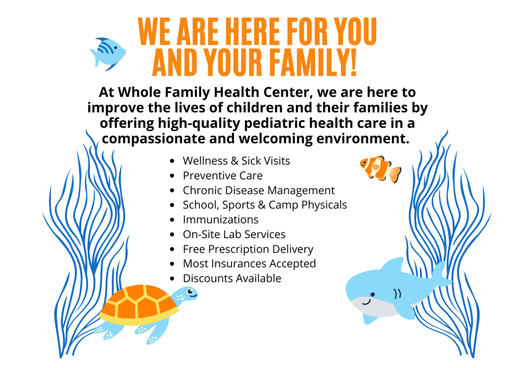 Infographic for whole family health center